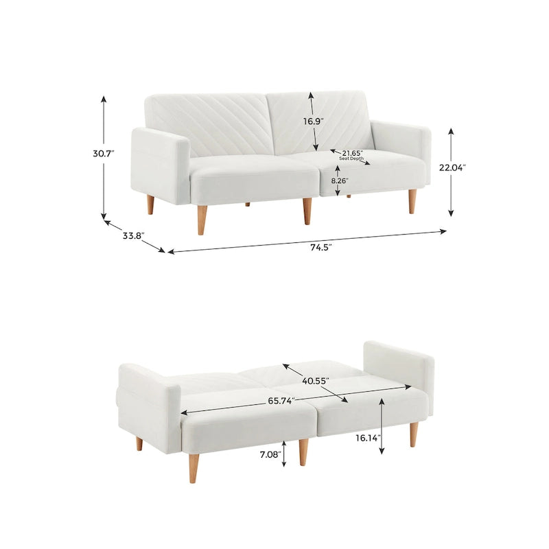 Nowoczesna rozkładana sofa
