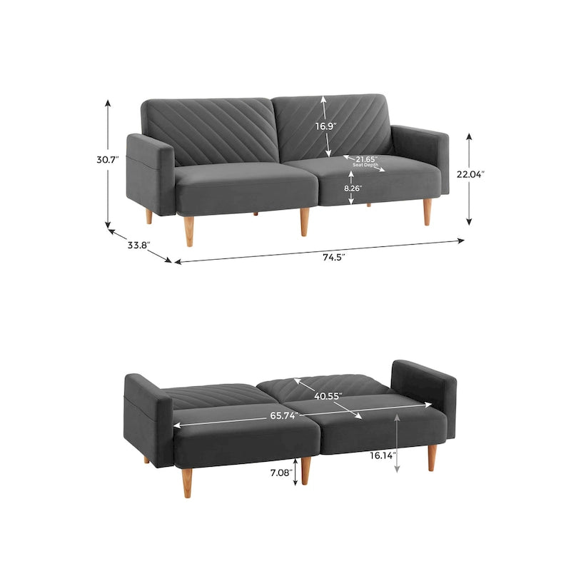 Nowoczesna rozkładana sofa