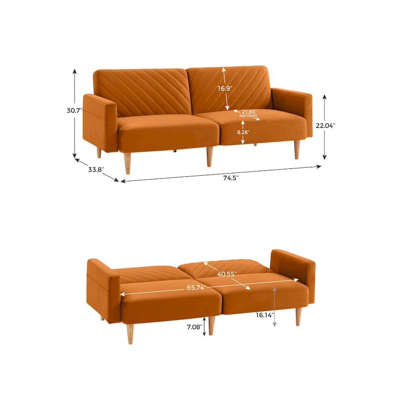 Nowoczesna rozkładana sofa