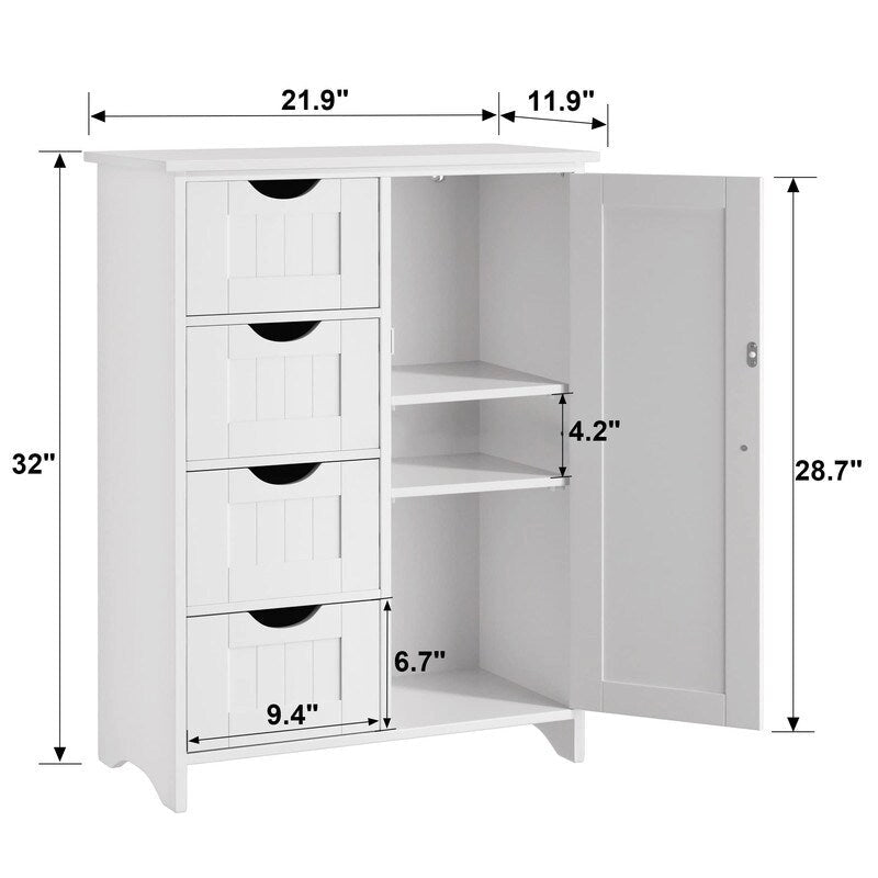 Szafka łazienkowa do przechowywania - 11,9G x 21,9S x 32W